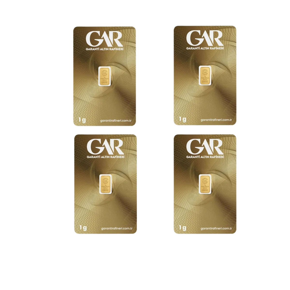 4 adet 1 gr 24 ayar 995 altın ( Gar Markası )