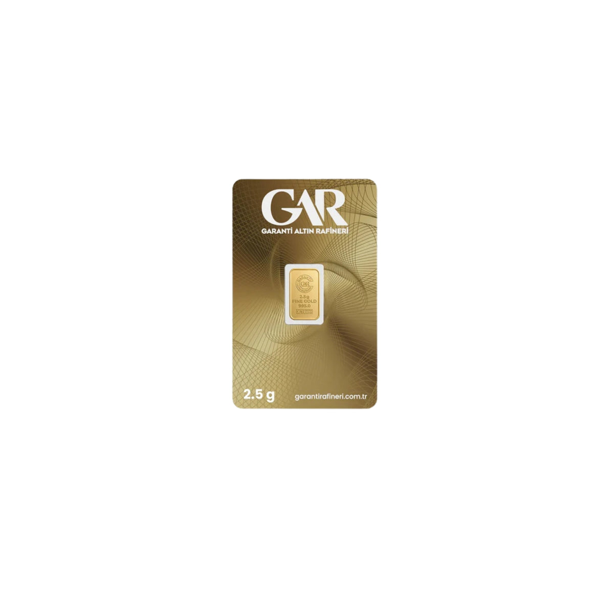 1 Adet 2,5 gr 24 Ayar 995 Altın ( Gar Markası )