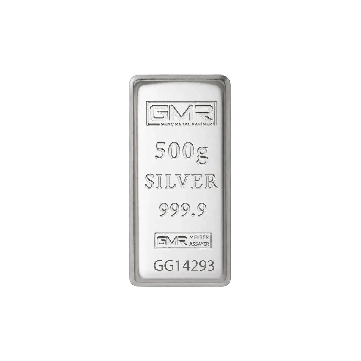 Sertifikalı 500 gr Külçe Gümüş 999 Ayar