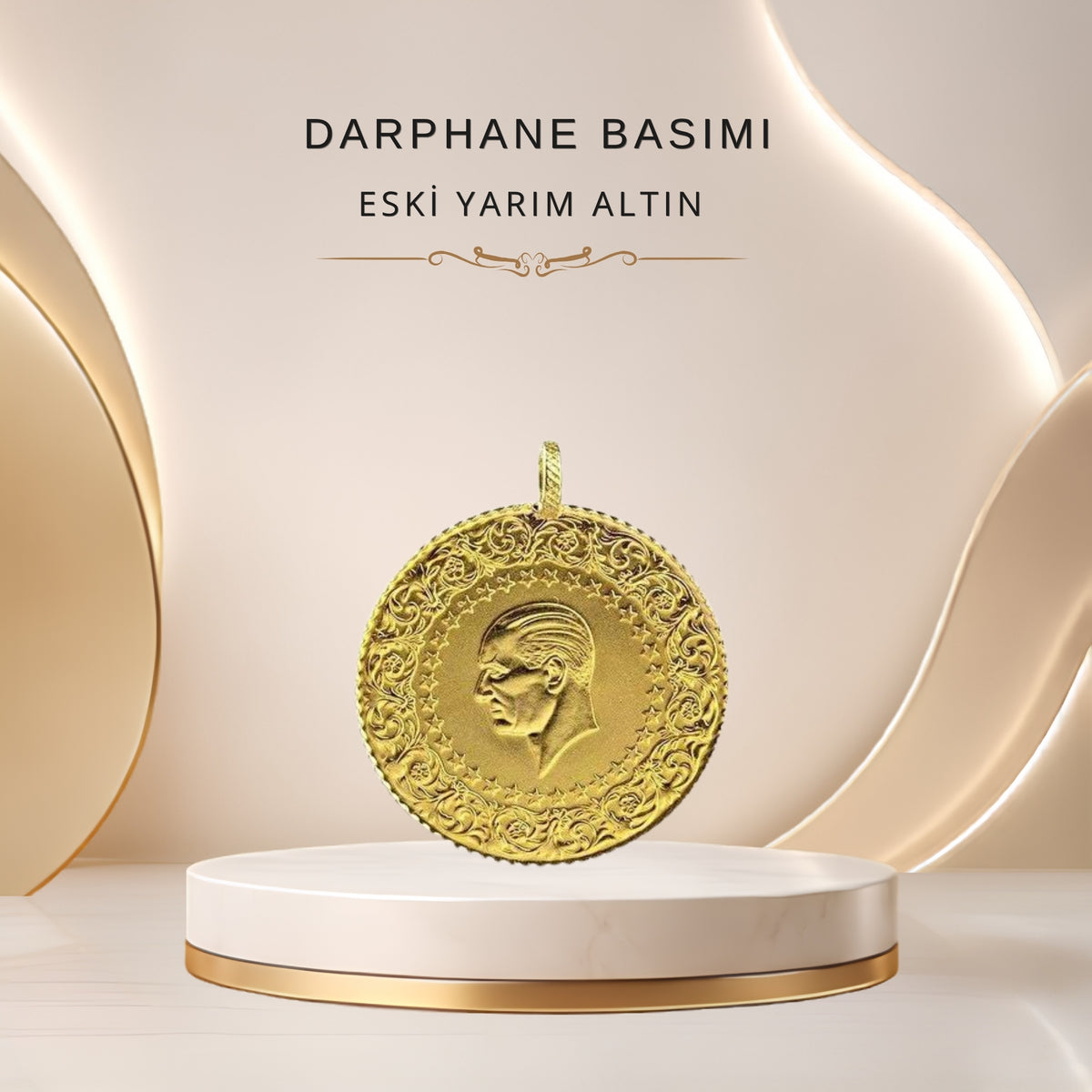 3 Adet Yarım Altın -Eski Tarihli (22 AYAR)