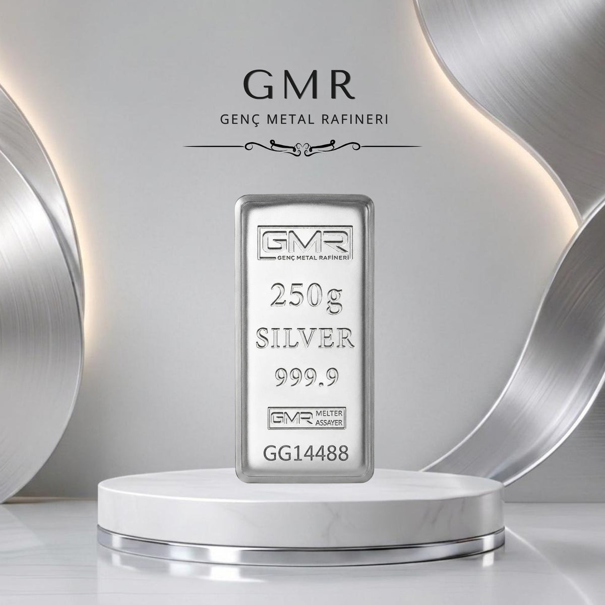 Sertifikalı 2 adet 250 gr Külçe Gümüş 999 Ayar