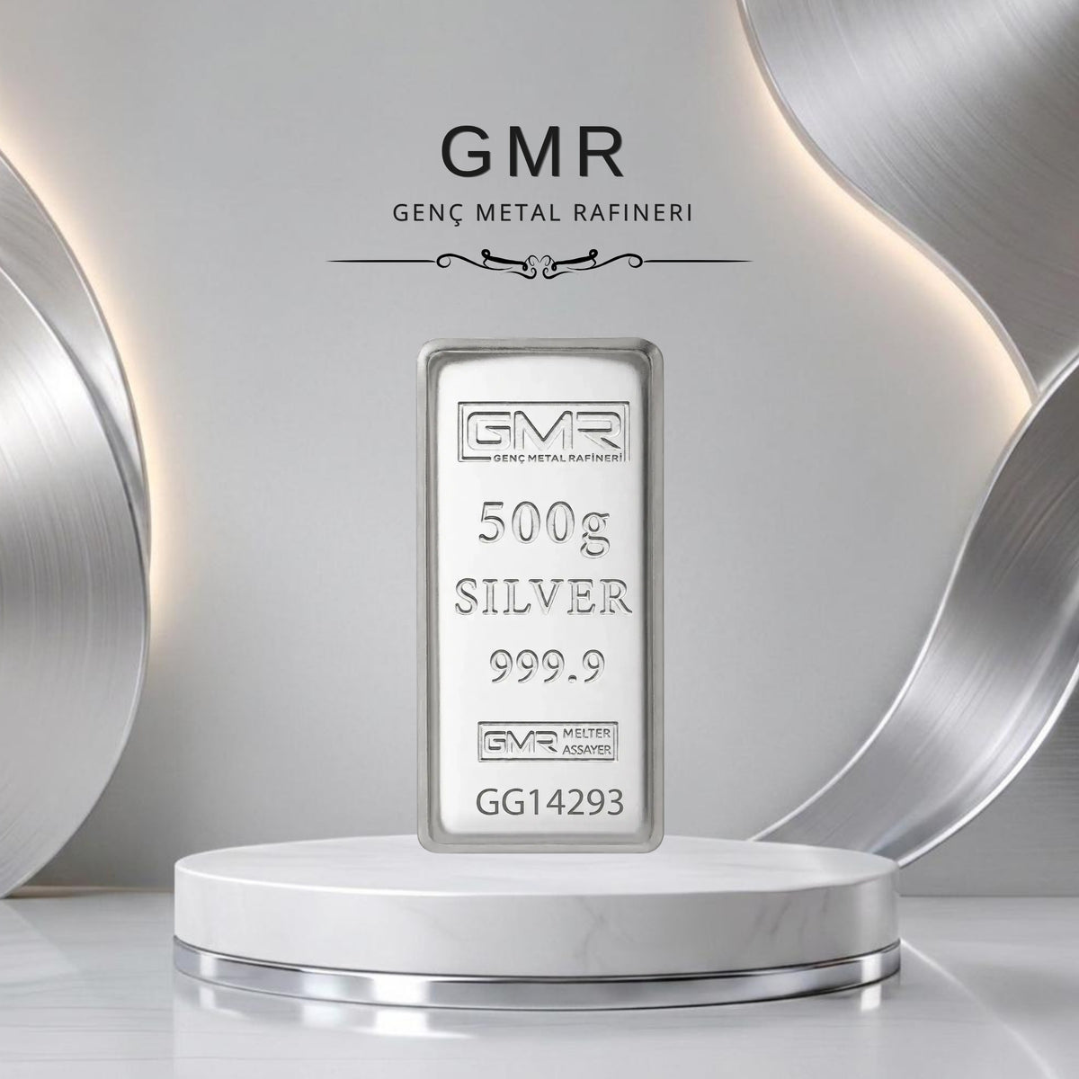 Sertifikalı 2 adet 500 gr Külçe Gümüş 999 Ayar