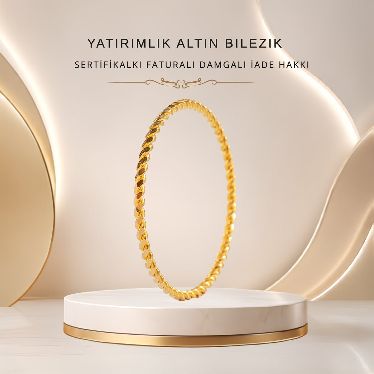 15 Gr 2 Li Burma Yatırımlık Altın Bilezik Sertifikali - Faturalı 22 Ayar Damgalı İade Hakkı 6.2