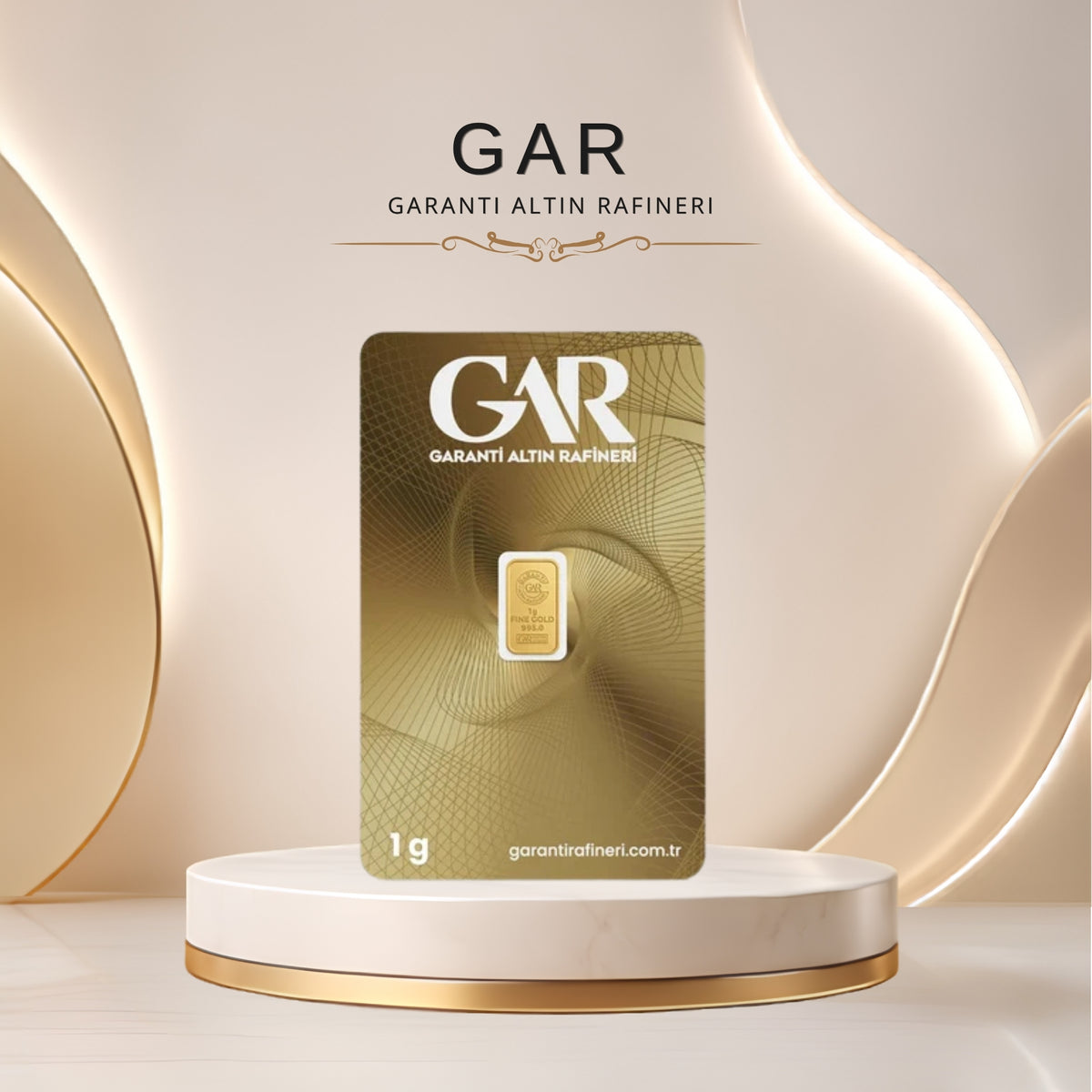 1 Adet 1 gr 24 Ayar 995 Altın ( Gar Markası )